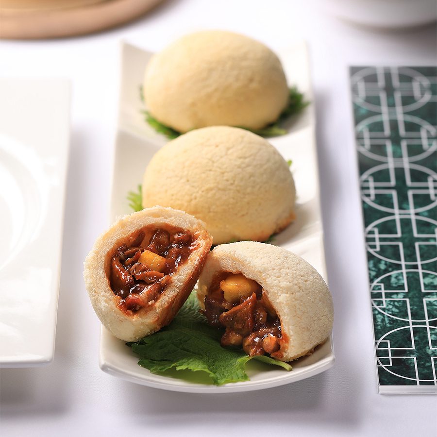 Buns with BBQ pork at Chinesology